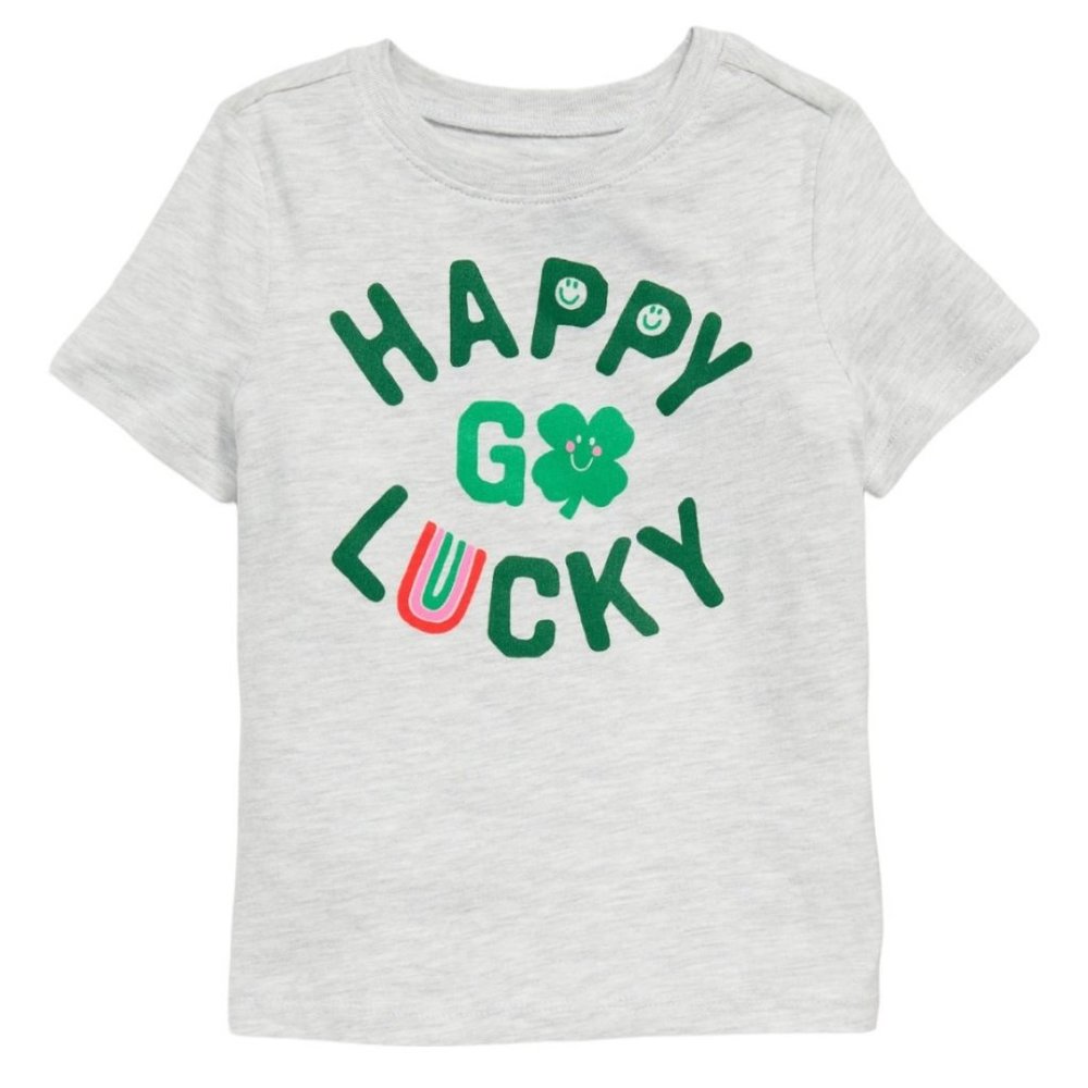 NEW Old Navy Toddler Unisex Boys Girls St. Patrick's Lucky Shirt